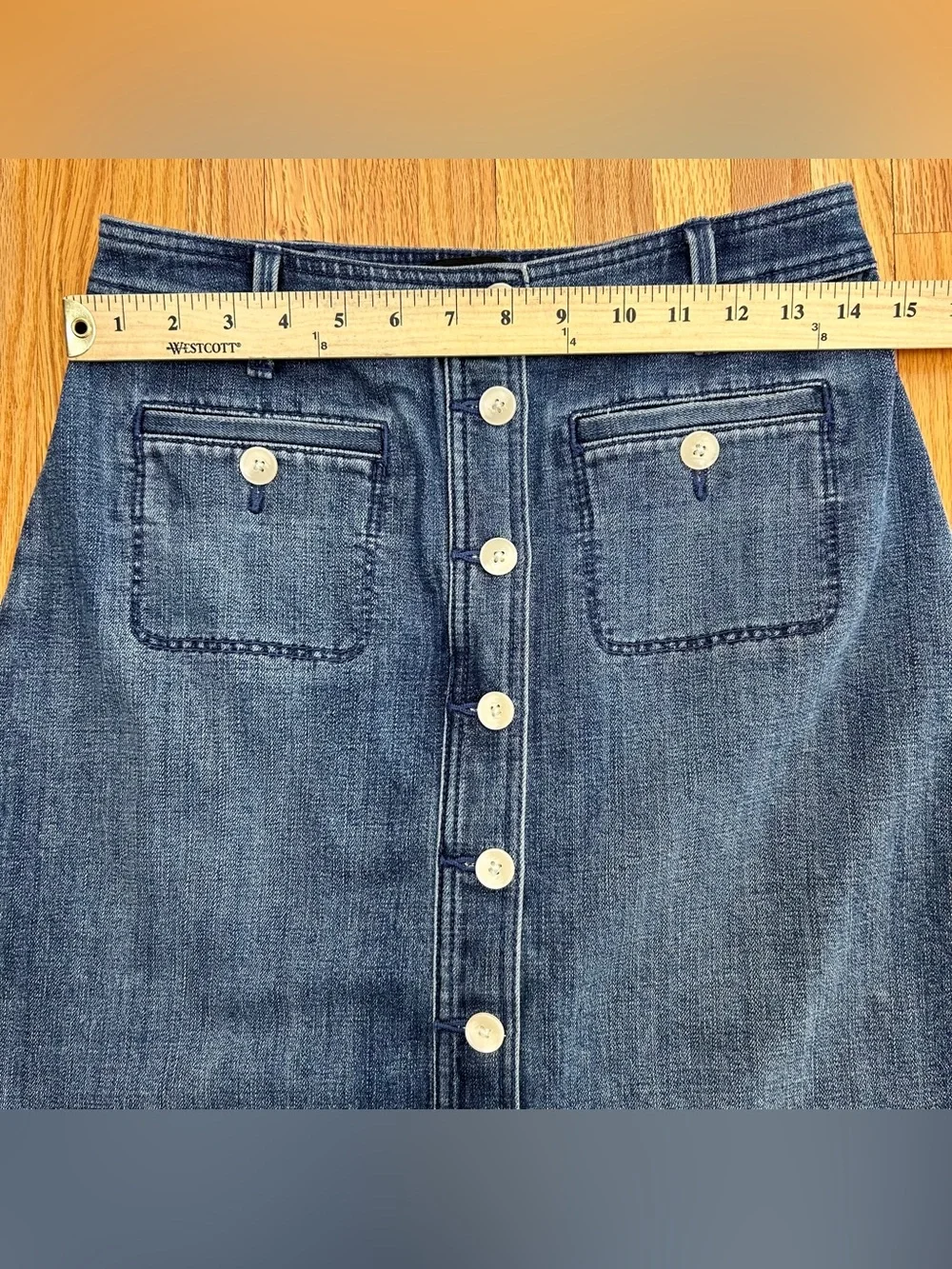 Talbots Denim Midi Skirt